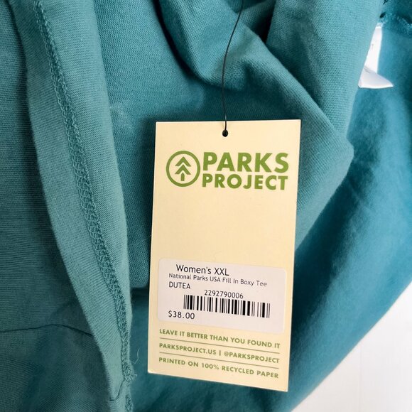 Parks Project National Parks Fill In Cropped T-Shirt - Teal - XXL - Picture 9 of 9